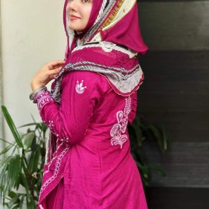 Silk dupatta, Full embroidered shirt for 70% OFF